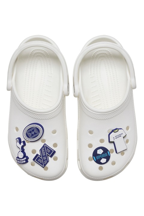 Crocs, Set de talismane tottenham pentru saboti - 5 Piese, Albastru pastel, Alb murdar