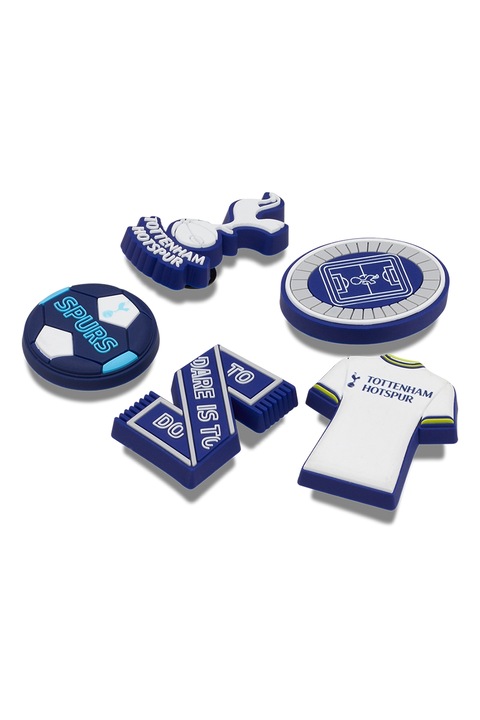 Crocs, Джибиц за крокс на Tottenham - 5 броя, Пастелносин, Мръснобял