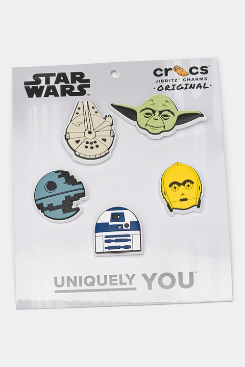 Crocs, Клипс Star Wars - 5 части, Сламеножълт, Светлосин, Каки