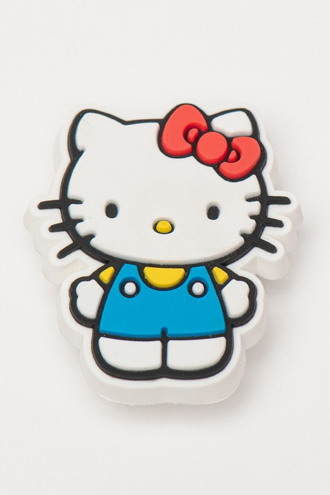 Crocs, Джибиц с принт, Бял, Светлосин