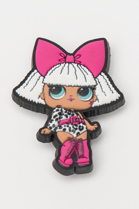 Crocs, Джибиц с принт, Фанданго розово, Мръснобял