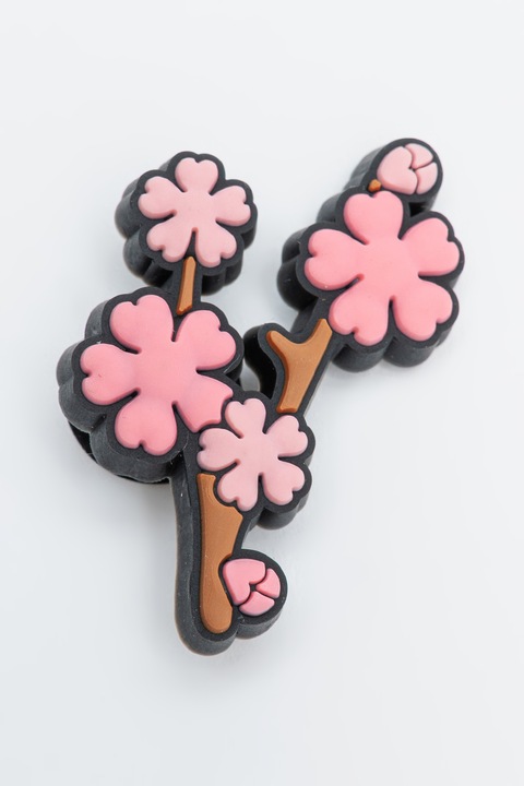 Crocs, Джибиц с принт, Светлорозов, Светлокафяв