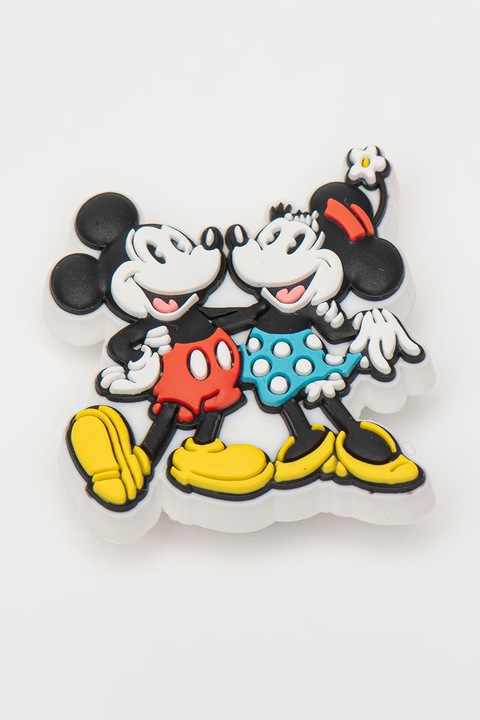 Crocs, Джибиц с принт, Черен, Светло жълто, Аленочервен