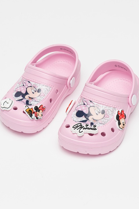 Crocs, Talismane cu design Minnie Mouse, pentru saboti, Alb optic, Rosu vermillion