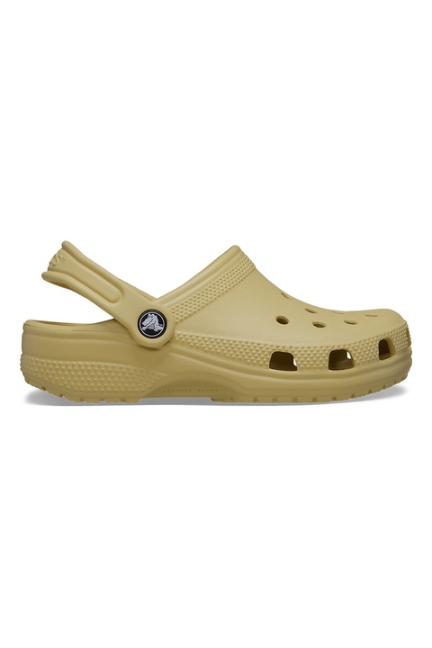 Crocs, Saboti slingback cu perforatii, Maro taupe
