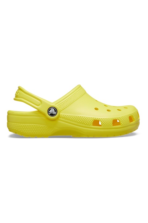 Crocs, Крокс с отворена пета и перфорации, Светло жълто