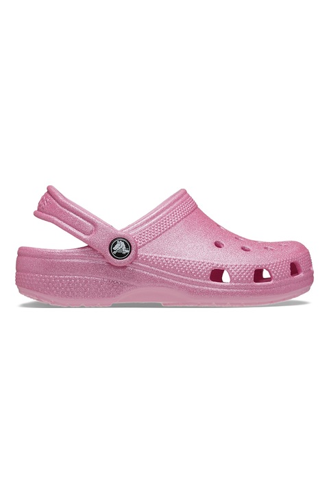 Crocs, Крокс с отворена пета и бляскав ефект, Светлорозов