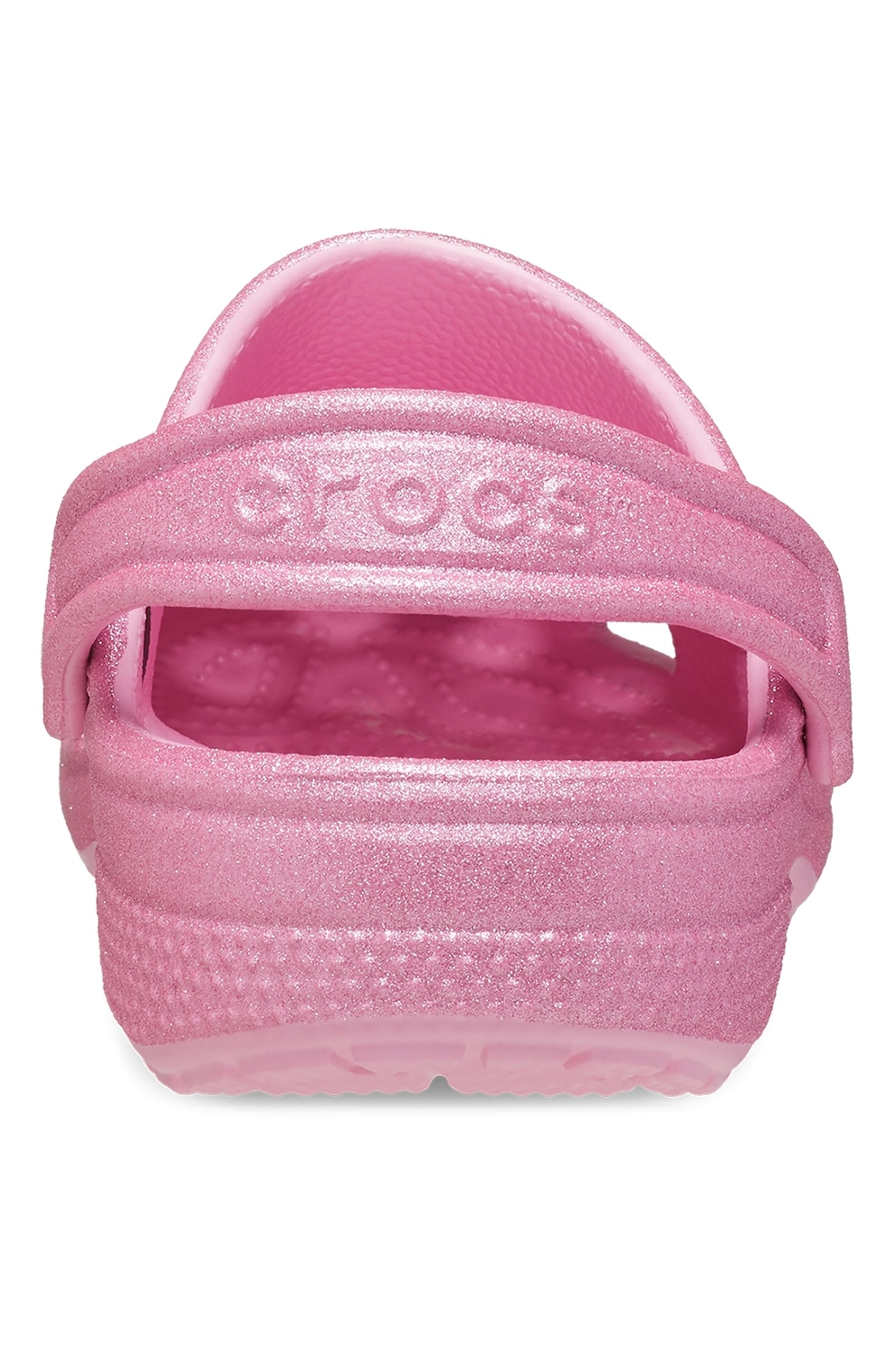 Crocs, Saboti slingback cu aspect stralucitor, Roz, 32-33 EU