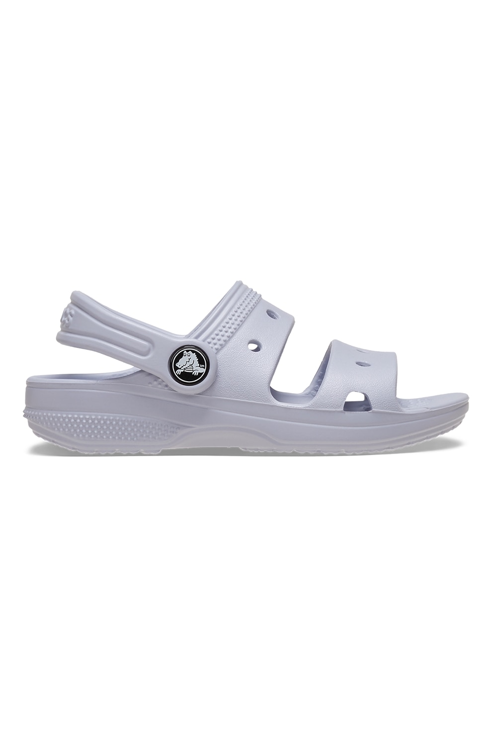 Crocs, Sandale slingback cu model uni, Lila, 19-20 EU