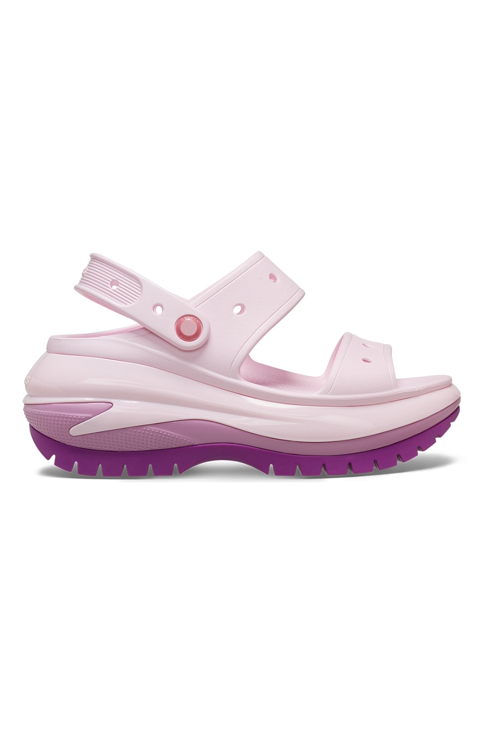 Crocs, Sandale slingback Mega Crush, Lila, Roz pal, 39-40