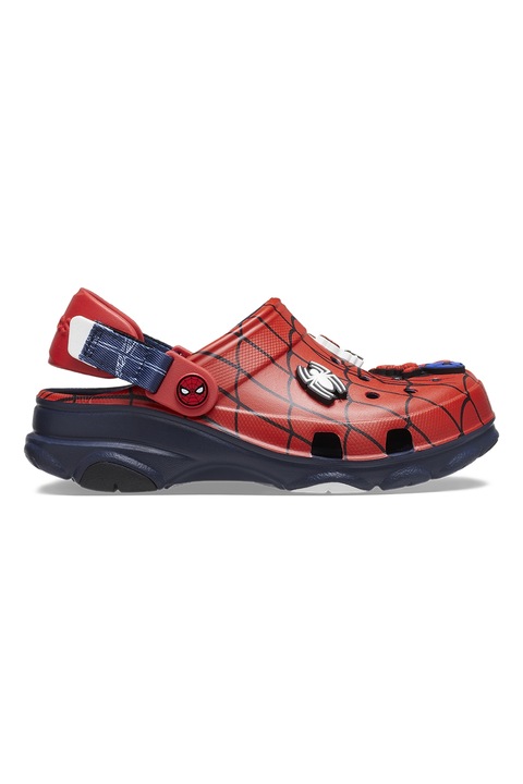 Crocs, Saboti cu design Spiderman, Rosu, Bleumarin, 19-20 EU