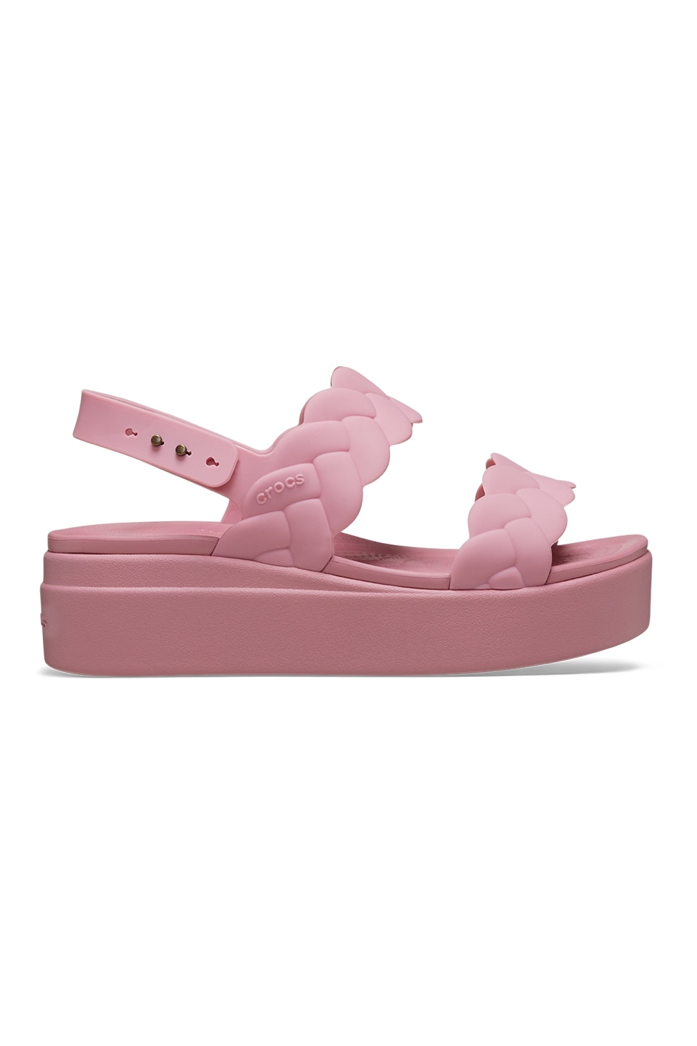 Crocs, Sandale wedge, Roz prafuit, 36-37