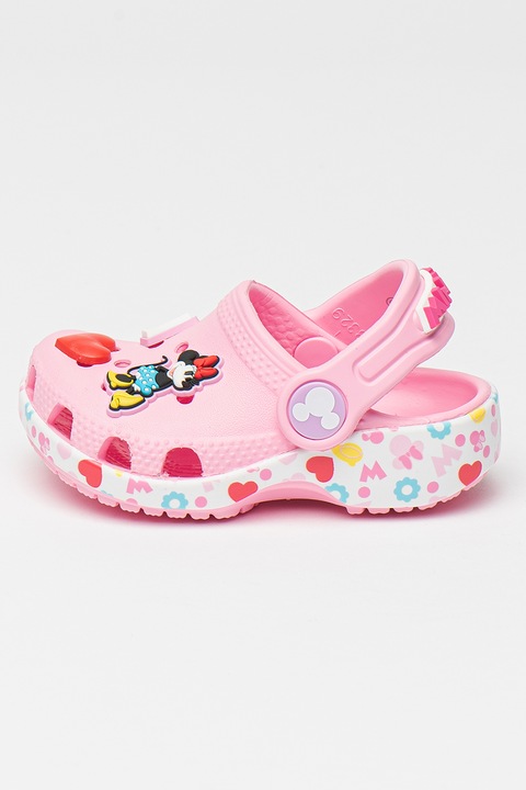 Crocs, Saboti cu perforatii, Rosu/Roz/Albastru