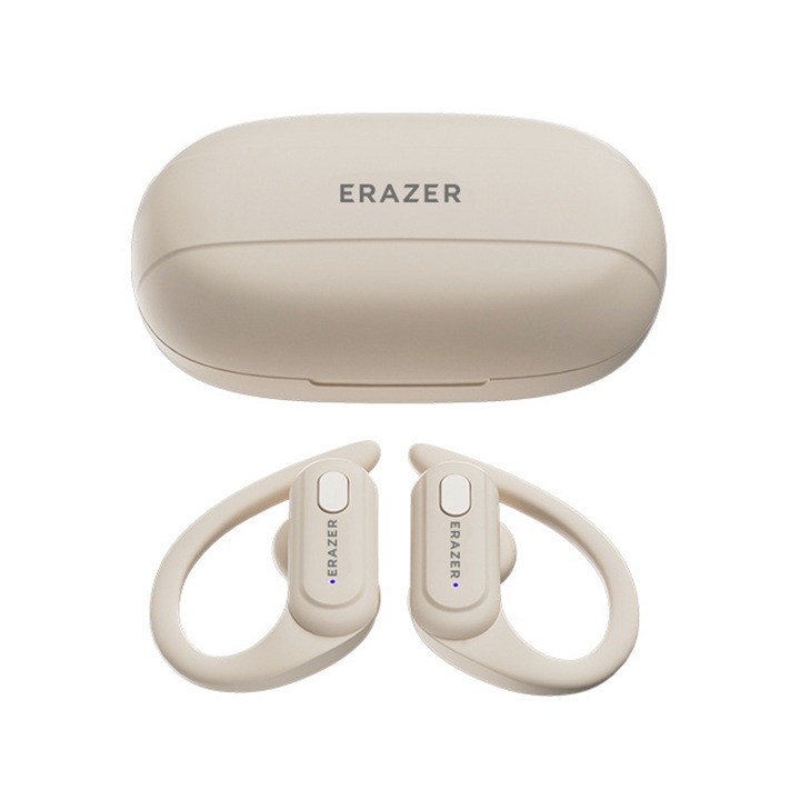 Lenovo Erazer XT60 Pro Bluetooth fülbe helyezhető fejhallgató, Bluetooth 5.3, ergonomikus, LED kijelző, hosszú akkumulátor-élettartam, vízálló IPX5, fehér