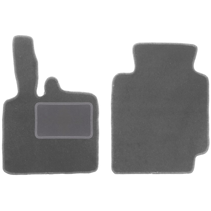 Set fata covorase auto, 2 bucati, presuri auto, pentru: Smart ForTwo I (1998-2007) cu o pawpaw grafit