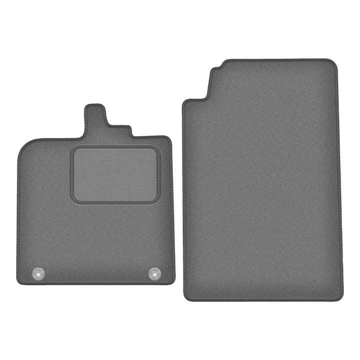 Set fata covorase auto, 2 bucati, presuri auto, pentru: Smart ForTwo II (2007-2014) hatchback grafit