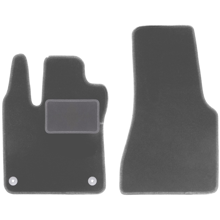 Set fata covorase auto, 2 bucati, presuri auto, pentru: Smart Fortwo III (2014-2020) hatchback grafit