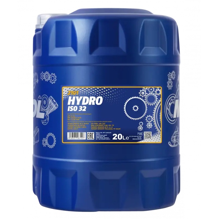 Ulei hidraulic HLP ISO 32 Mannol Hydro Longlife 20L