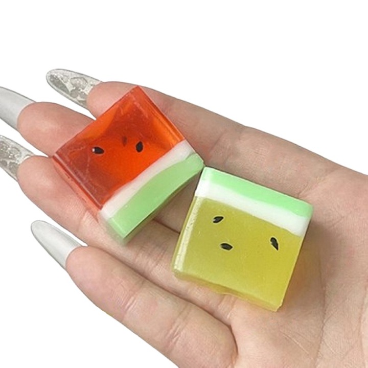 Set de 2 Jucarii Antistres, Rosu/Galben, 3x3cm