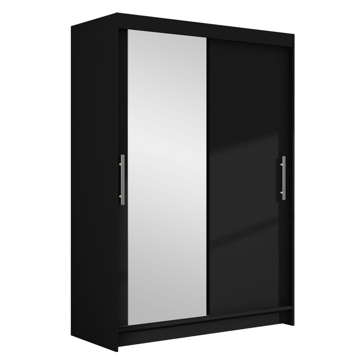 Dulap Miami VI, MIRJAN24, negru, 58x120x200 cm
