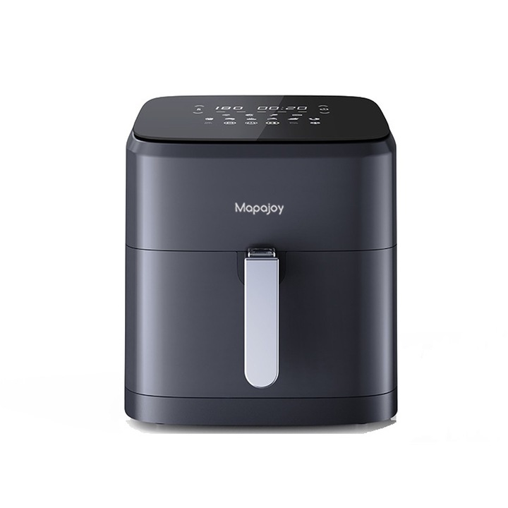 Friteuza cu aer cald Mapajoy XL Master Cook Air Fryer, Fara ulei, 1700W, Capacitate 6L, 10 Programe de gatire, Temperatura ajustabila 80-200°C, Timer 60 min, Functie mentinere la cald, Display digital, Negru
