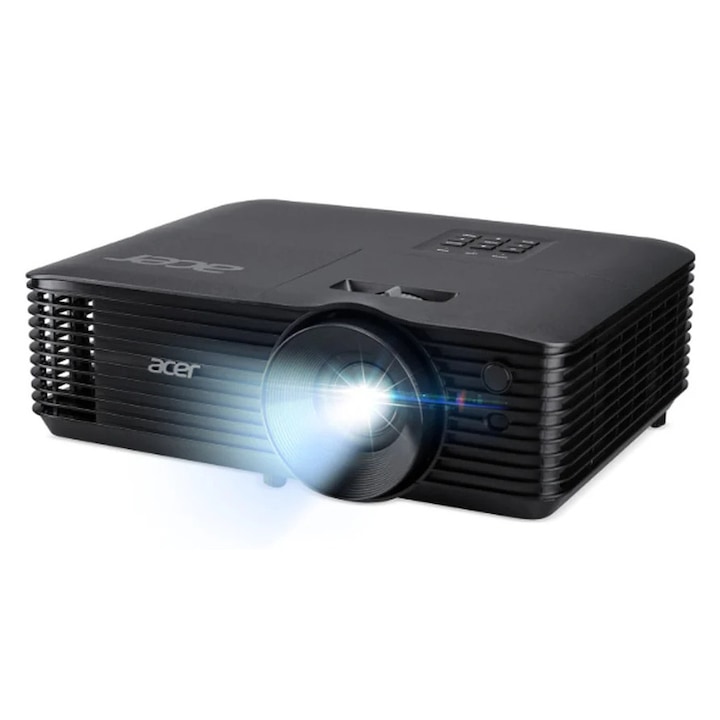 Videoproiector Acer X1228, DLP, WXGA, 1280 x 800, 5000 lm, 4:3, HDMI, VGA, Boxe 3W, Negru