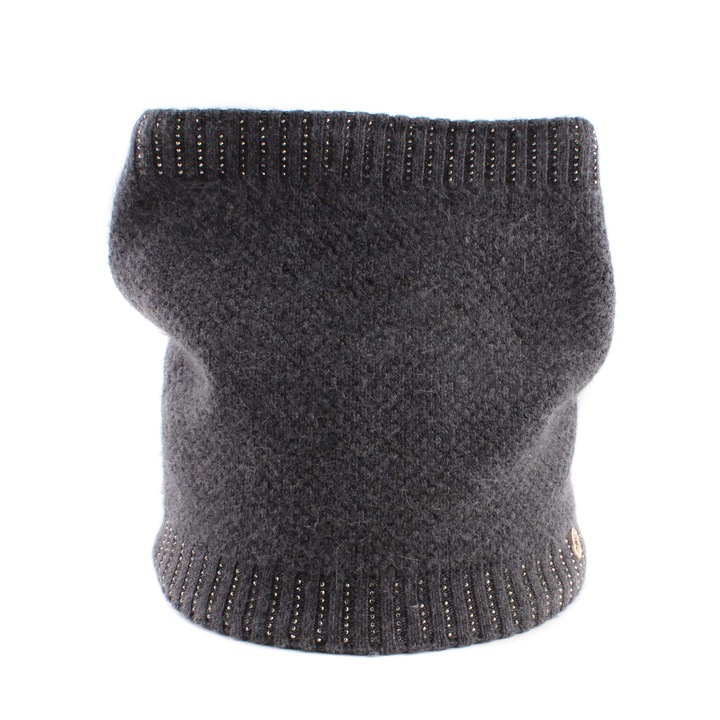 Fular circular Granadilla JG5405, Gri inchis