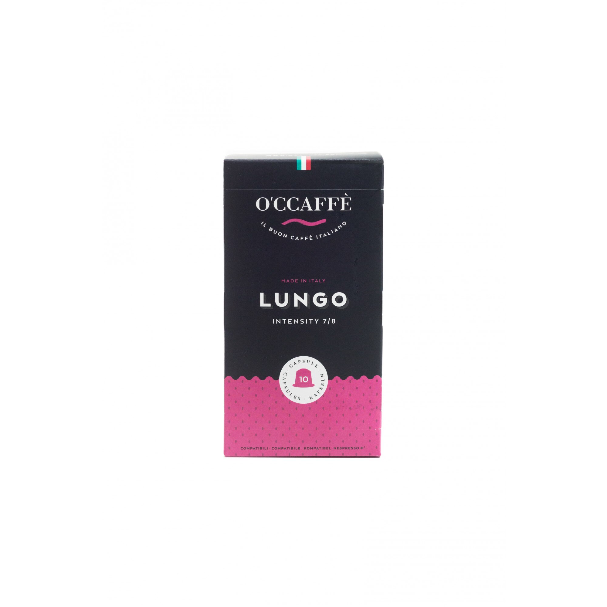 Capsule O'CCAFFE Lungo, 10 capsule, compatibile Nespresso