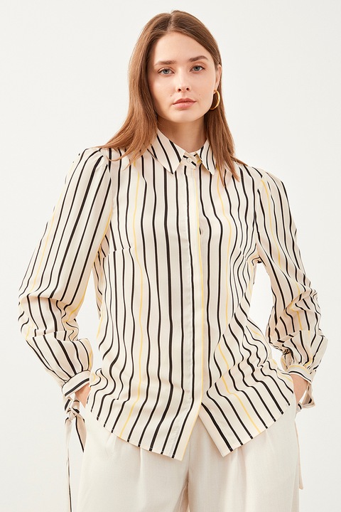 Just Like You, Camasa regular-fit cu dungi, Bej deschis