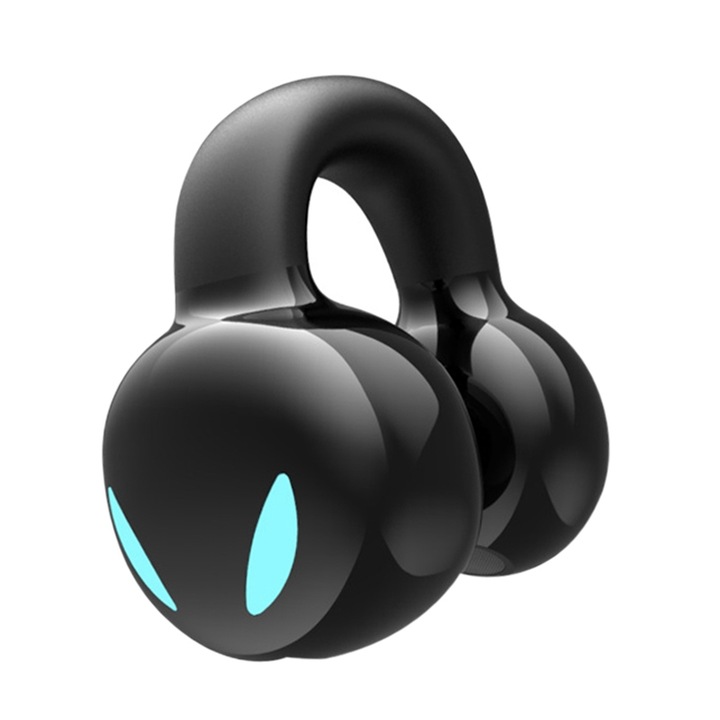 Casti Bluetooth Over-Ear Ear Clip Stereo Model Business Sports (Negre), Bluetooth 5.3, Autonomie 8-12h, IPX5