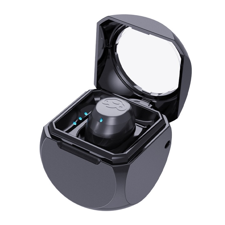 Casti Bluetooth In-Ear Q1 Mini, Bluetooth 5.4, IPX5, Autonomie 25h, Negru