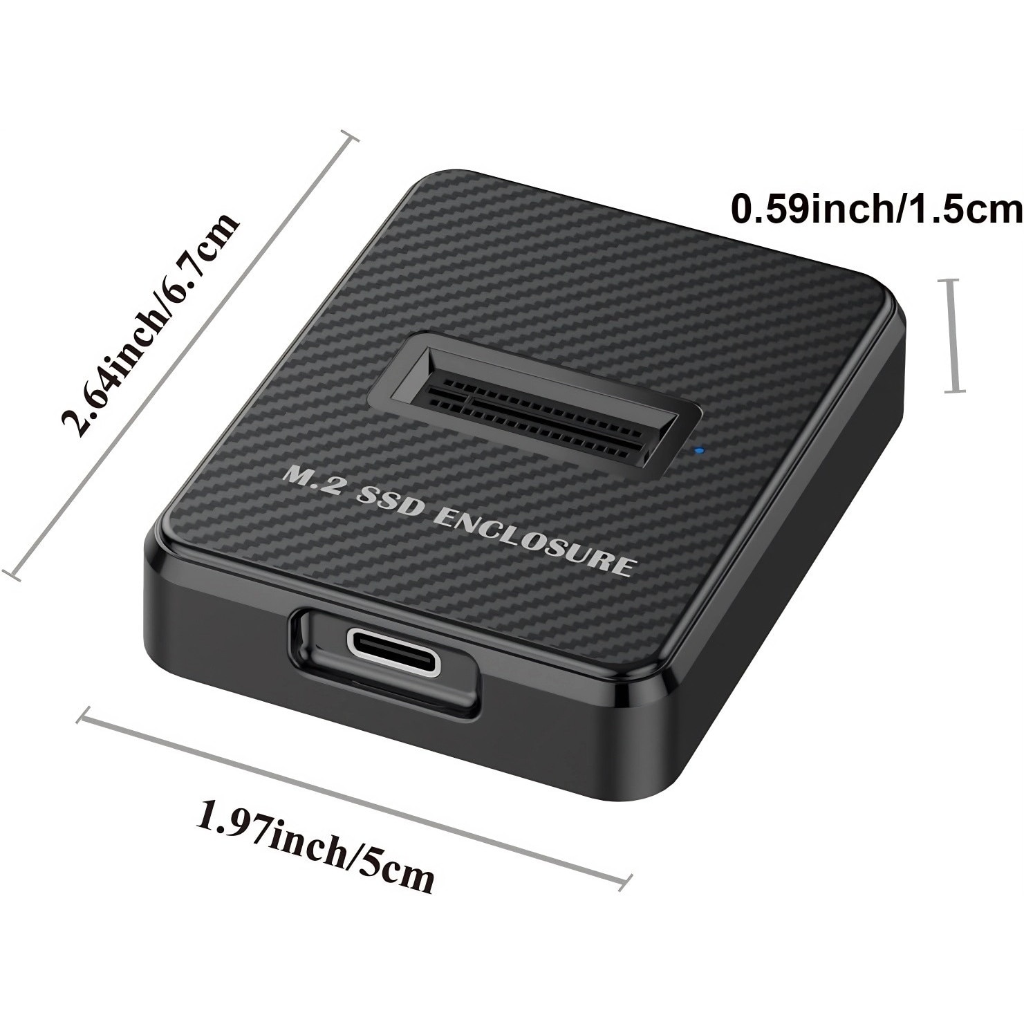 Adaptor Cititor/Scriitor M.2 NVMe & SATA SSD, Excitat®, USB 3.1