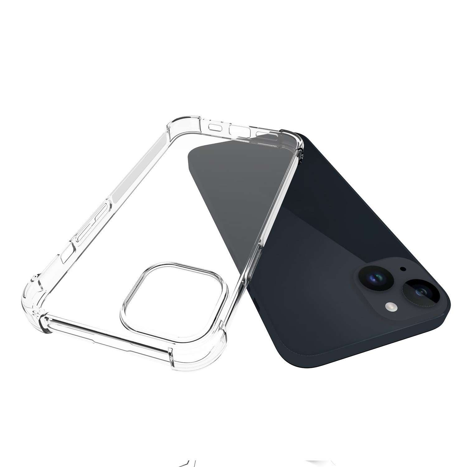 Husa de protectie Flippy, TPU, pentru Apple iPhone 15 Pro, Antisoc, Protectie colturi, Rezistenta la impact, 1.5 mm, Transparenta