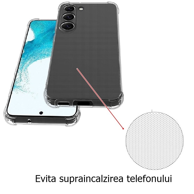Husa de protectie Flippy, TPU, pentru Samsung A14 5G, Antisoc, Protectie colturi, Rezistenta la impact, Transparenta