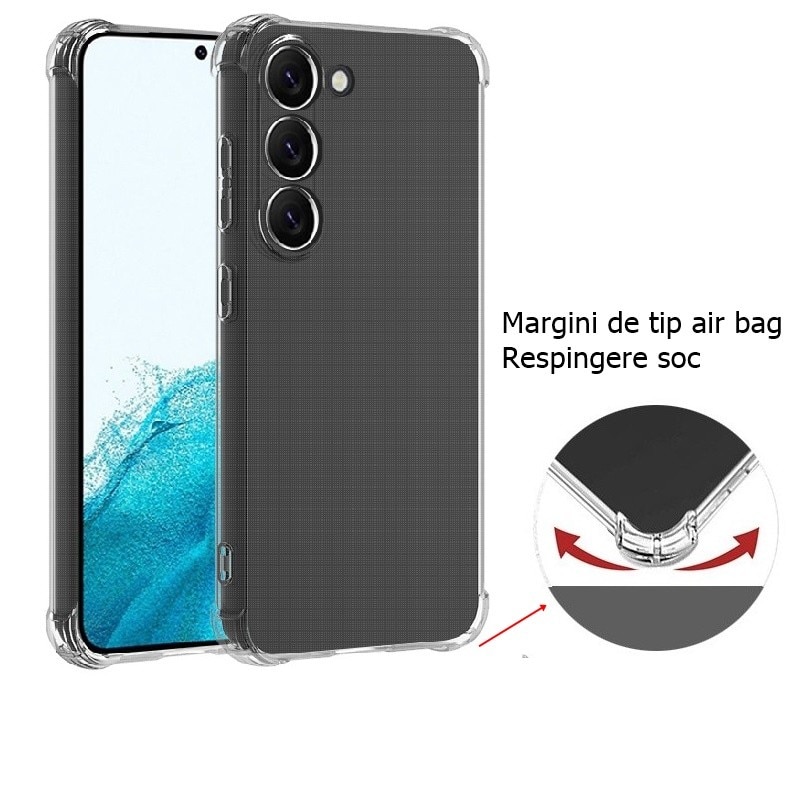 Husa de protectie Flippy, TPU, pentru Samsung A14 5G, Antisoc, Protectie colturi, Rezistenta la impact, Transparenta