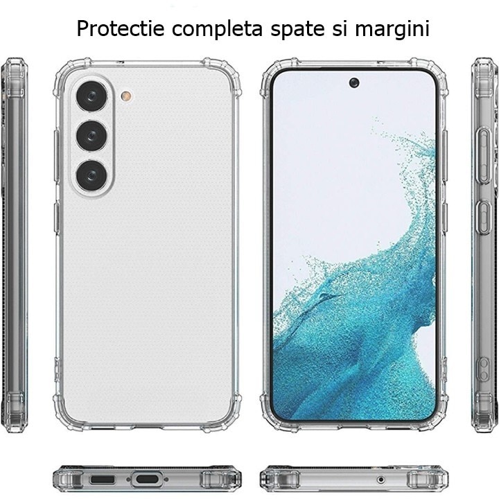 Husa de protectie Flippy, TPU, pentru Samsung A14 5G, Antisoc, Protectie colturi, Rezistenta la impact, Transparenta