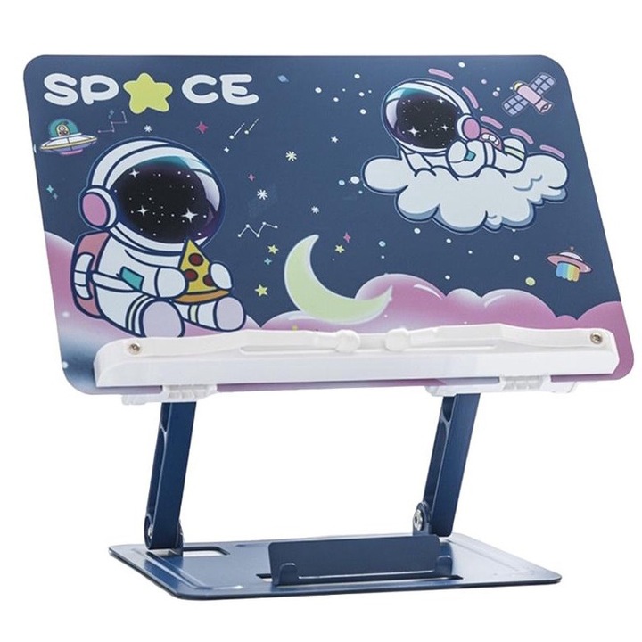 Suport multifunctional pentru tableta si telefon, albastru