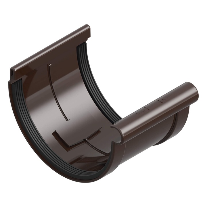 Bratara jgheab, PVC, 120 mm, maro