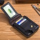 Мъжки портфейл, BullCaptain, естествена кожа, RFID защита, черен, 12x9x2.5см