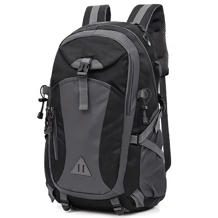 Rucsac Trekking RETOO ActiveFit, 52x33x20 cm, 40L, Impermeabil, Poliester 600D, Compartiment Laptop, Sistem Ventilatie Spate MESH 3D, Curele Reg labile, Prindere pentru Izopren, Suport Bete Trekking, Ideal pentru Calatorii, Certificat CE