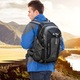 Rucsac Trekking RETOO ActiveFit, 52x33x20 cm, 40L, Impermeabil, Poliester 600D, Compartiment Laptop, Sistem Ventilatie Spate MESH 3D, Curele Reg labile, Prindere pentru Izopren, Suport Bete Trekking, Ideal pentru Calatorii, Certificat CE