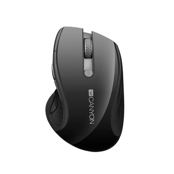 Mouse wireless Canyon CNS-CMSW01B, 2.4GHz, 6 butoane, 1600DPI, Negru glossy Mouse wireless Canyon CNS-CMSW01B, 2.4GHz, 6 butoane, 1600DPI, Negru glossy