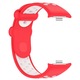 Curea Müller® din silicon, compatibila cu Xiaomi Redmi Watch 4, Xiaomi Mi Band 8 Pro, Mi Band 9 Pro, model Nike, Rosu Alb