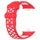 Curea Müller® din silicon, compatibila cu Xiaomi Redmi Watch 4, Xiaomi Mi Band 8 Pro, Mi Band 9 Pro, model Nike, Rosu Alb