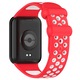 Curea Müller® din silicon, compatibila cu Xiaomi Redmi Watch 4, Xiaomi Mi Band 8 Pro, Mi Band 9 Pro, model Nike, Rosu Alb