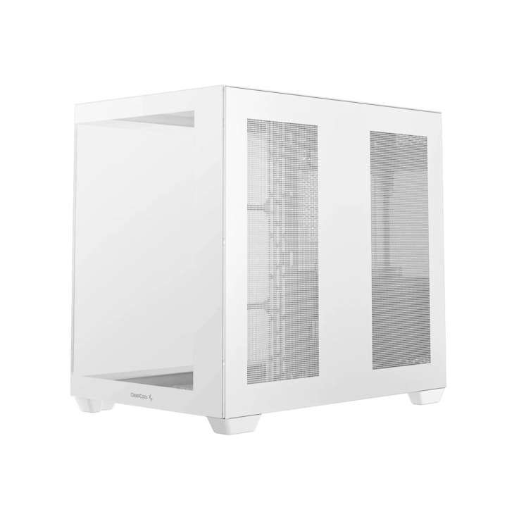 Carcasa DeepCool CG530, sticla securizata, alba, 440x285x399mm, 2x3,5", 3x2,5", 1xUSB2.0, 2xUSB3.0, audio