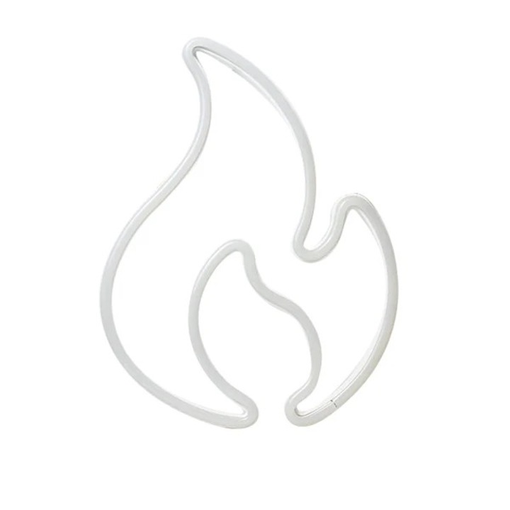 Semn Neon Flacara, Semn LED Rosu, Enforose, pentru Decorarea Dormitorului Restaurantului