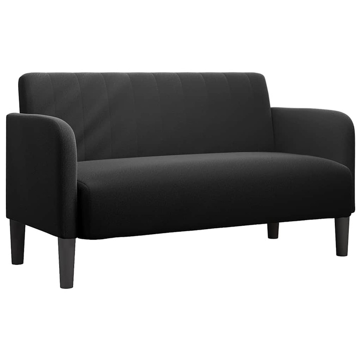 vidaXL fekete bársony loveseat kanapé 109 cm 4100592