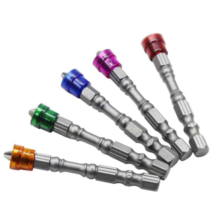 Enforose 5 darabos mágneses galléros csavarhúzó készlet, PH2, 1/4 hüvelyk, 65mm