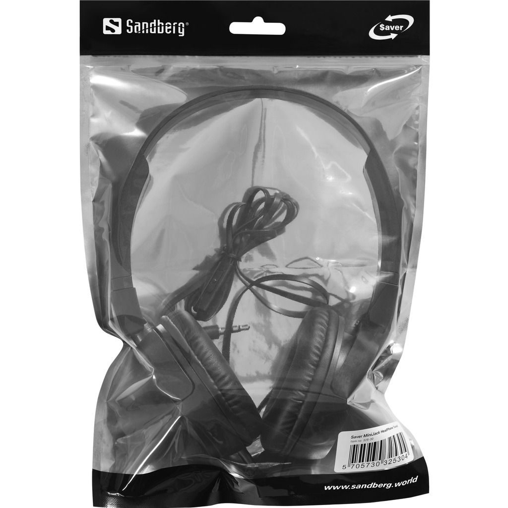 Casti cu fir Sandberg Saver MiniJack Travel, microfon, 3.5mm, 1.2m, negru
